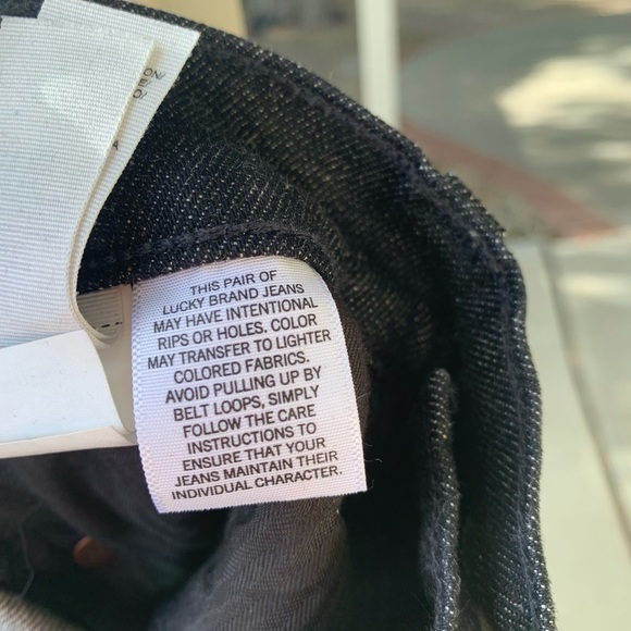 Lucky Brand Y2K Sienna Slim Boyfriend black embroidered low rise jeans size 0/25 - Picture 8 of 16